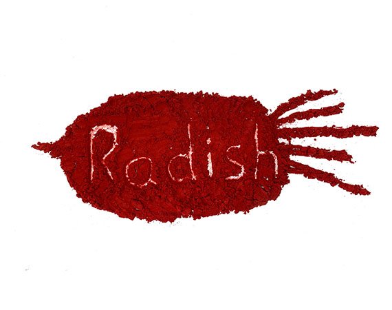 Red radish color